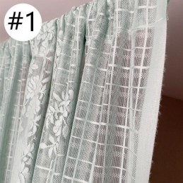Elegantit Läpikuultavat Voile-Verhot, Koristeelliset Ikkunaverhot Olohuoneeseen, Makuuhuoneeseen