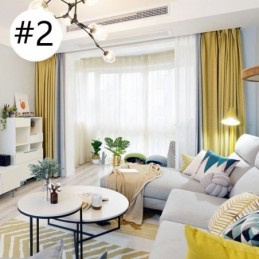 Pohjoismainen Yksivärinen Paksuompelu Pimentävä Verho Mittatilaustyönä Tehty Verhokankaasta Olohuoneeseen, Makuuhuoneeseen