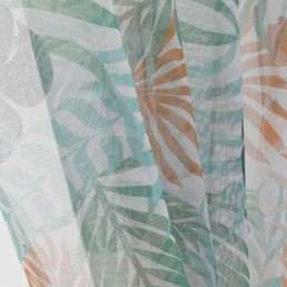 Mittatilaustyönä Tehty Lehtikuvioinen Verho, Läpikuultava Tylliverho Olohuoneeseen Ja Makuuhuoneeseen