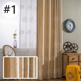 Elegantti Puukuvioinen Kirjailtu Verho Mittatilaustyönä Tehty Verho Pimentävä Ikkunaverho Olohuoneeseen